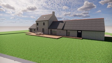 Rénovation et extension d'une maison de campagne 